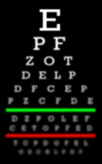 Image showing Eyesight concept - Bad eyesight