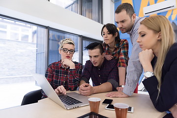 Image showing startup business team on meeting at modern office