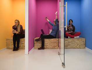 Image showing group of business people in creative working  space