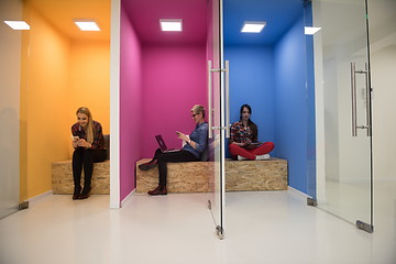 Image showing group of business people in creative working  space