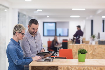 Image showing startup business team on meeting at modern office