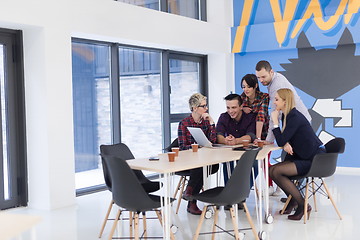 Image showing startup business team on meeting at modern office