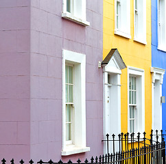 Image showing notting   hill  area  in london england old suburban and antique