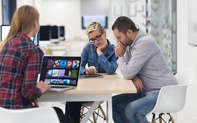 Image showing startup business team on meeting at modern office