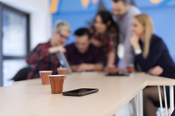 Image showing startup business team on meeting at modern office