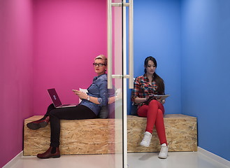 Image showing group of business people in creative working  space