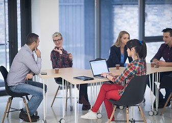 Image showing startup business team on meeting