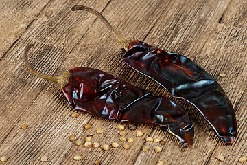 Image showing Guajillo chili or guajillo chile