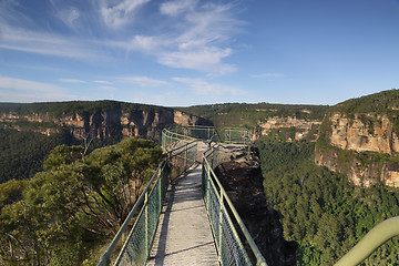 Image showing Pulpit Rock Lookout, Blue Mountains Australia