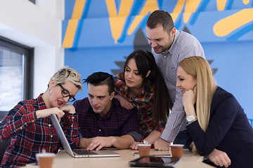 Image showing startup business team on meeting at modern office