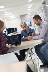 Image showing startup business team on meeting at modern office