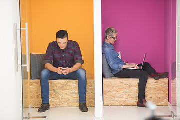 Image showing group of business people in creative working  space