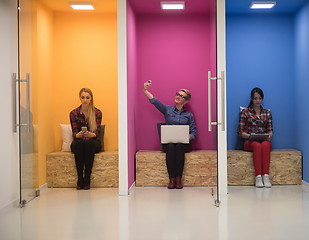 Image showing group of business people in creative working  space