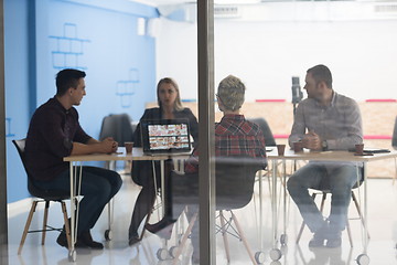 Image showing startup business team on meeting at modern office