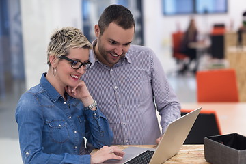 Image showing startup business team on meeting at modern office