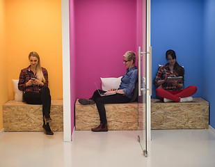 Image showing group of business people in creative working  space