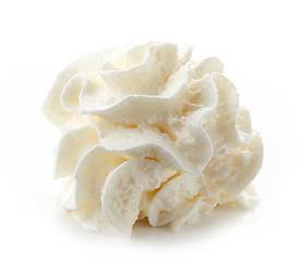 Image showing whipped cream on white background