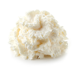 Image showing whipped cream on white background