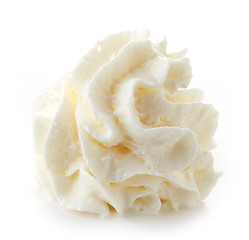 Image showing whipped cream on white background