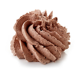 Image showing chocolate cream on white background