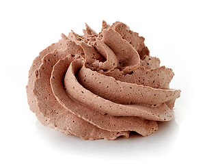 Image showing chocolate cream on white background