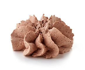 Image showing chocolate cream on white background