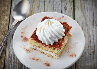 Image showing cake with whipped cream