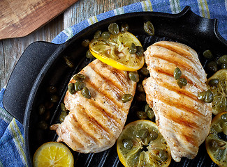 Image showing grilled chicken breasts