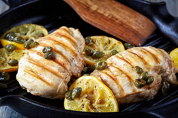 Image showing grilled chicken breasts