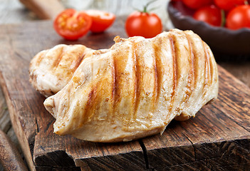 Image showing grilled chicken breasts