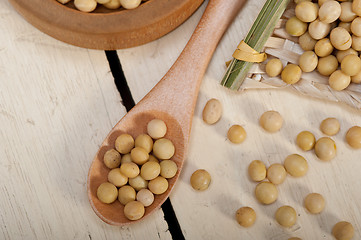 Image showing organic soya beans 