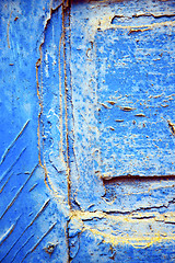 Image showing dirty stripped paint in the blue gold