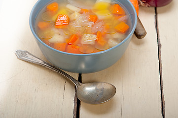 Image showing Traditional Italian minestrone soup 