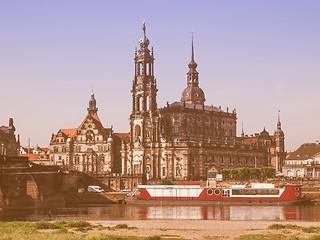 Image showing Dresden Hofkirche vintage