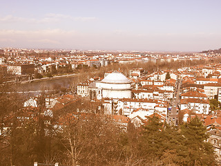 Image showing Turin view vintage