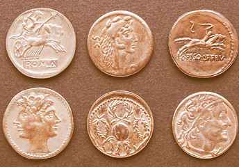 Image showing  Roman coins vintage