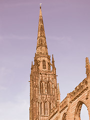 Image showing Coventry Cathedral vintage