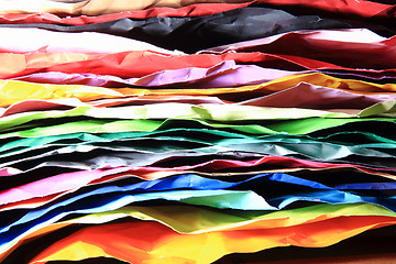 Image showing crumpled color papers background