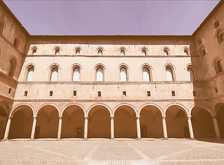 Image showing Castello Sforzesco, Milan vintage