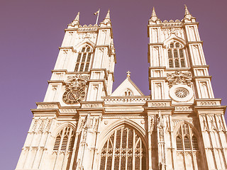 Image showing Westminster Abbey vintage