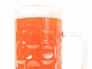 Image showing Retro looking German beer glass