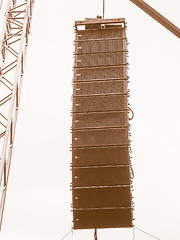 Image showing  Line array speakers vintage