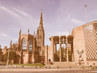 Image showing Coventry Cathedral vintage