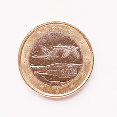 Image showing  Finnish 1 Euro coin vintage