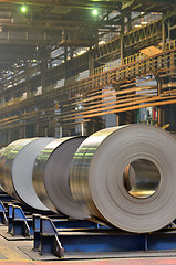 Image showing Cold rolled steel coils