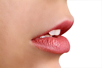 Image showing rote Lippe | red lip