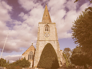 Image showing St Mary Magdalene church in Tanworth in Arden vintage