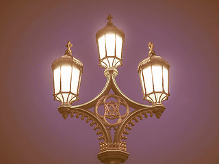 Image showing  Street lamp vintage