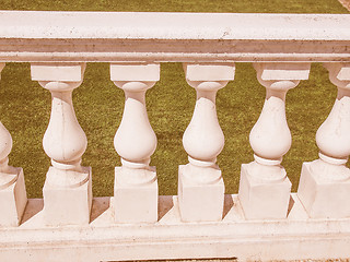 Image showing  Baroque balustrade vintage