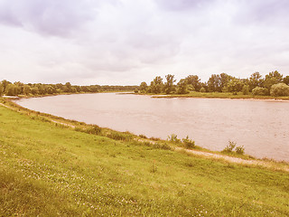 Image showing Elbe river vintage